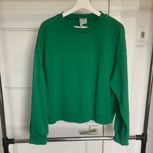 H&M Emerald Green Crewneck Sweatshirt
